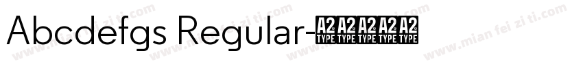 Abcdefgs Regular字体转换